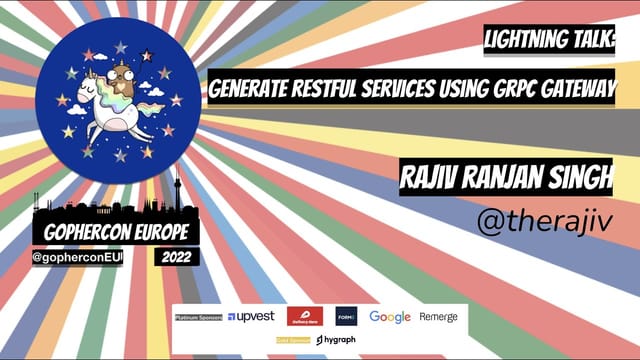 Generate RESTful services using gRPC-Gateway recording